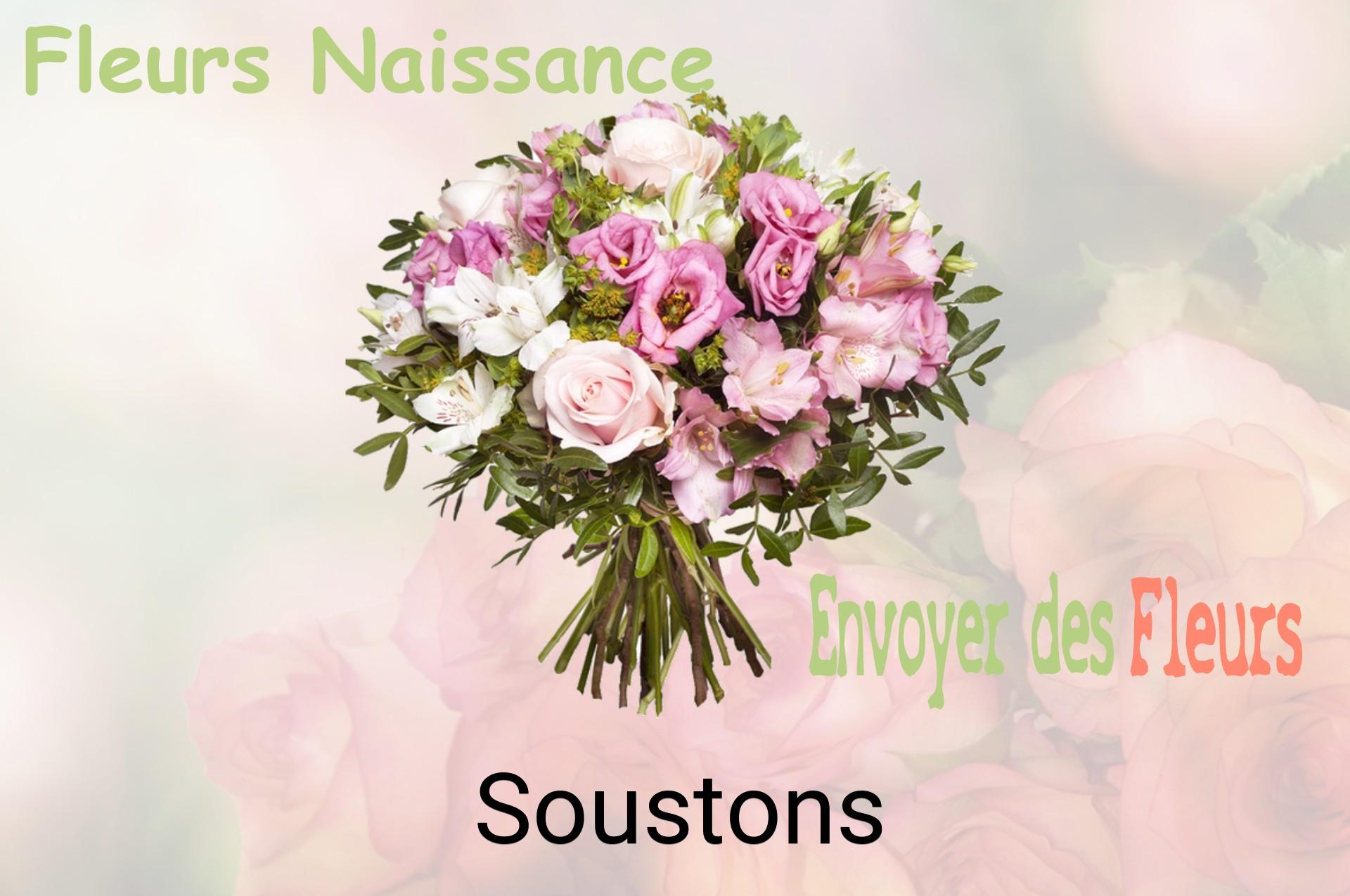 Bouquet de fleurs de naissance livré à Soustons